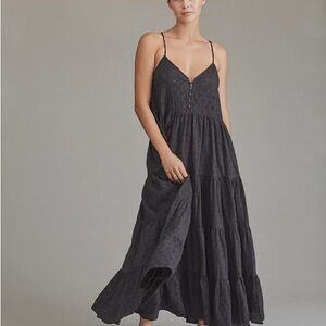 Gorgeous Acacia “Jade” Tiered Maxi Dress in color Palm- Sold Out